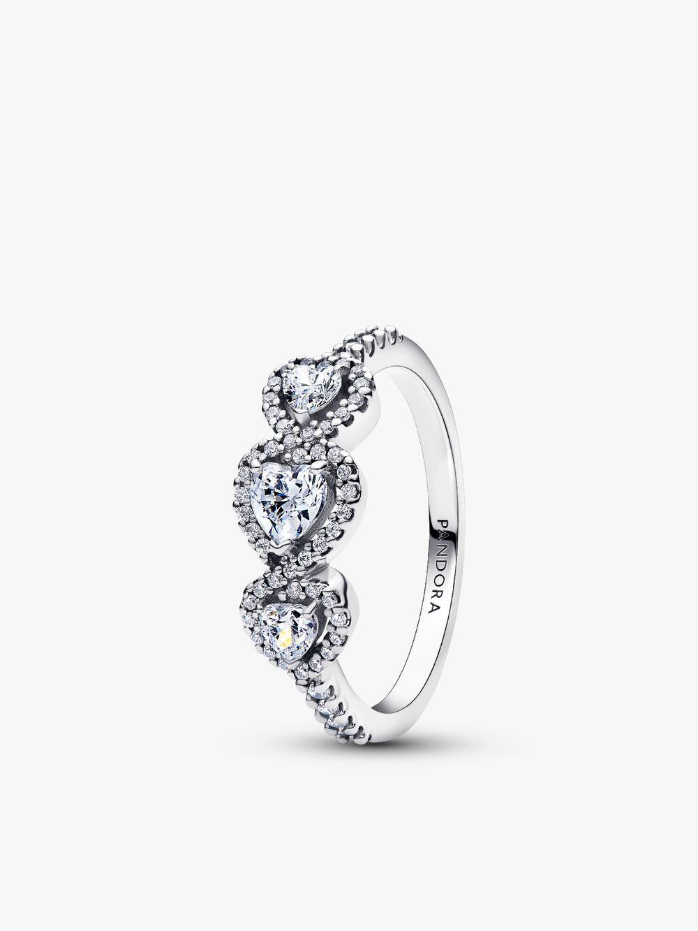 Square Sparkle Halo Ring