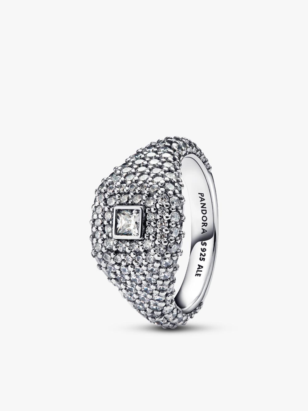 Sparkling Heart Padlock Stud Earrings