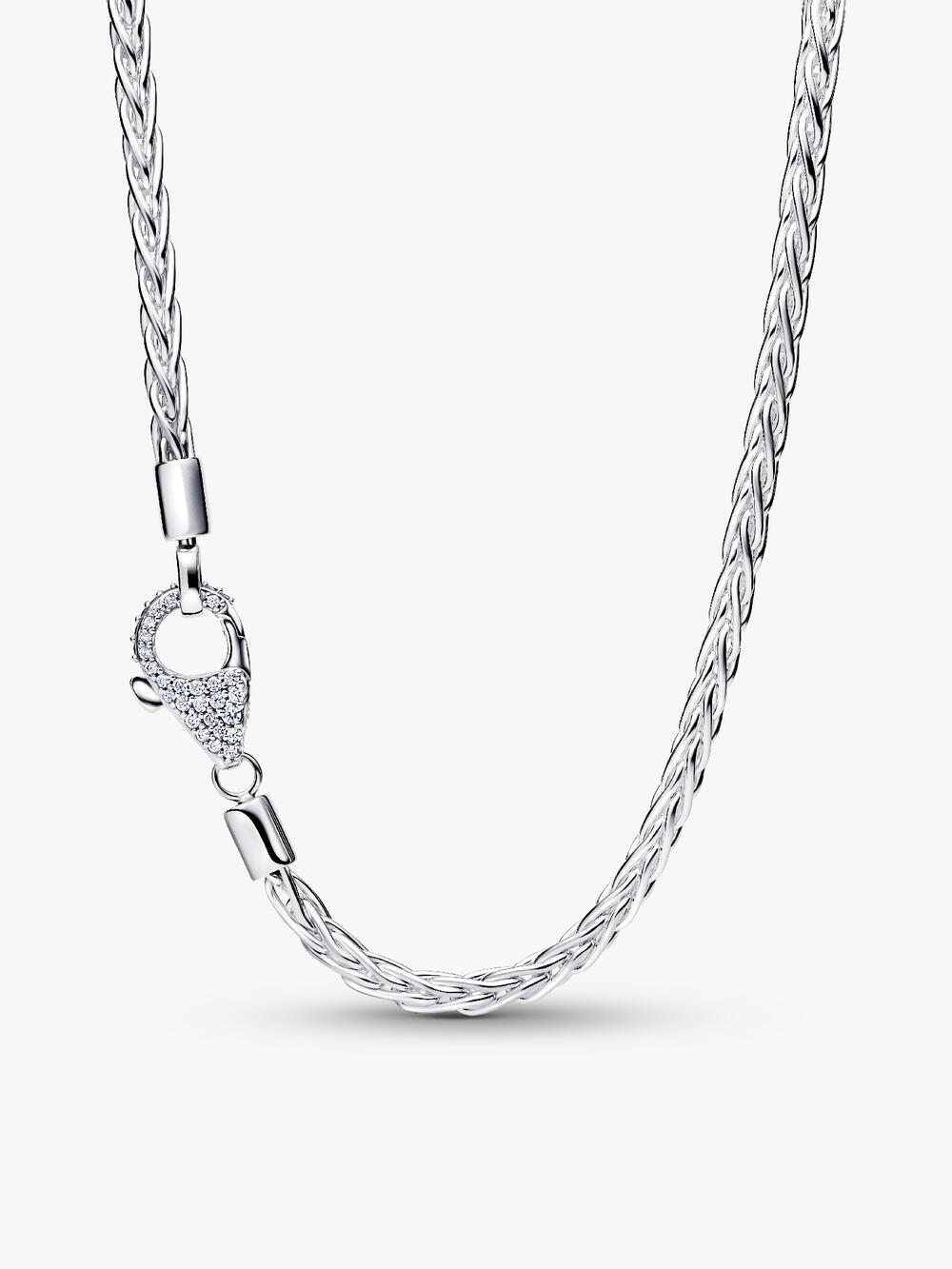 Pandora Moments Heart Clasp Snake Chain Necklace