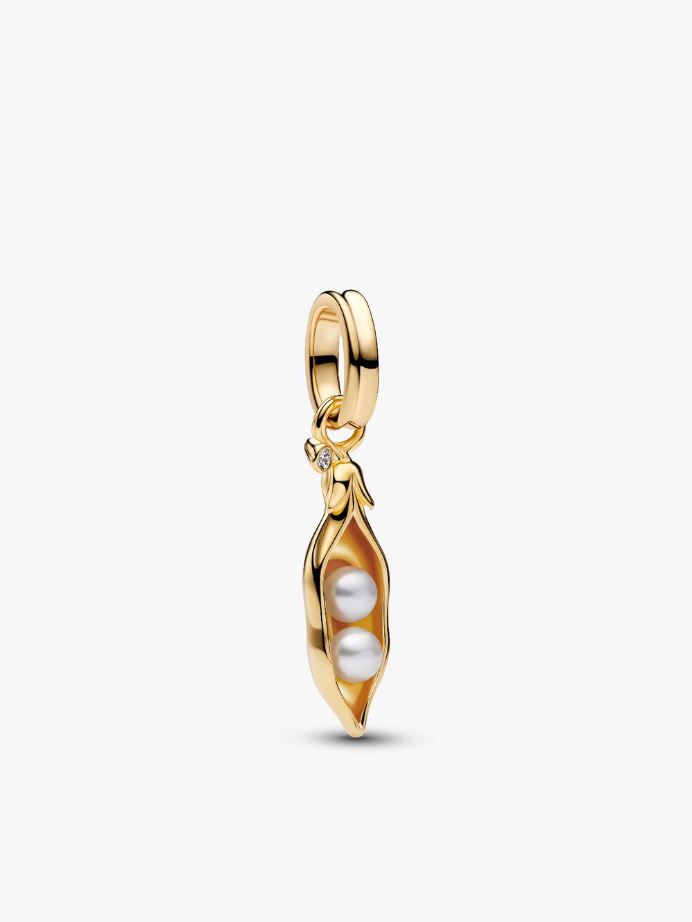 Treated Freshwater Cultured Baroque Pearl Ice Cream Dangle Charm
