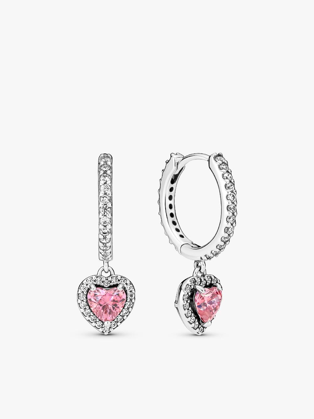 Sparkling Pear Halo Stud Earrings